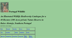 Desktop Screenshot of portugalwildlife.com